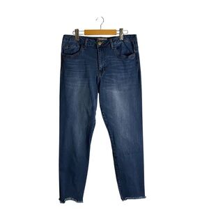 Wit & Wisdom Women's Medium Indigo Ankle Cropped Denim Jean
